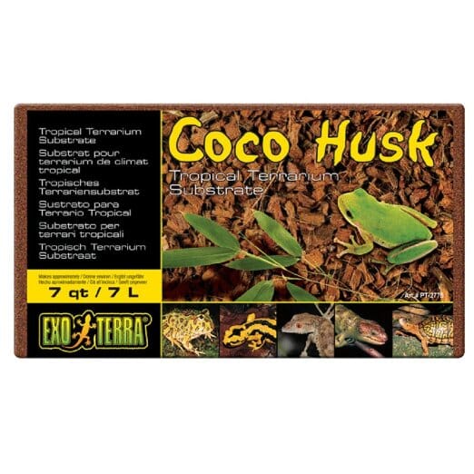 Exo Terra Coco Husk Brick Tropical Terrarium Reptile Substrate 7 Quarts