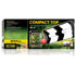 Exo Terra Compact Top Terrarium Plastic Canopy Incandescent Light Fixture Small - 18 Inch