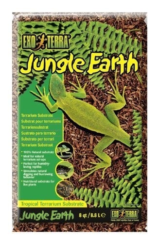 Exo Terra Jungle Earth Natural Tropical Terrarium Reptile Substrate 8 Quarts
