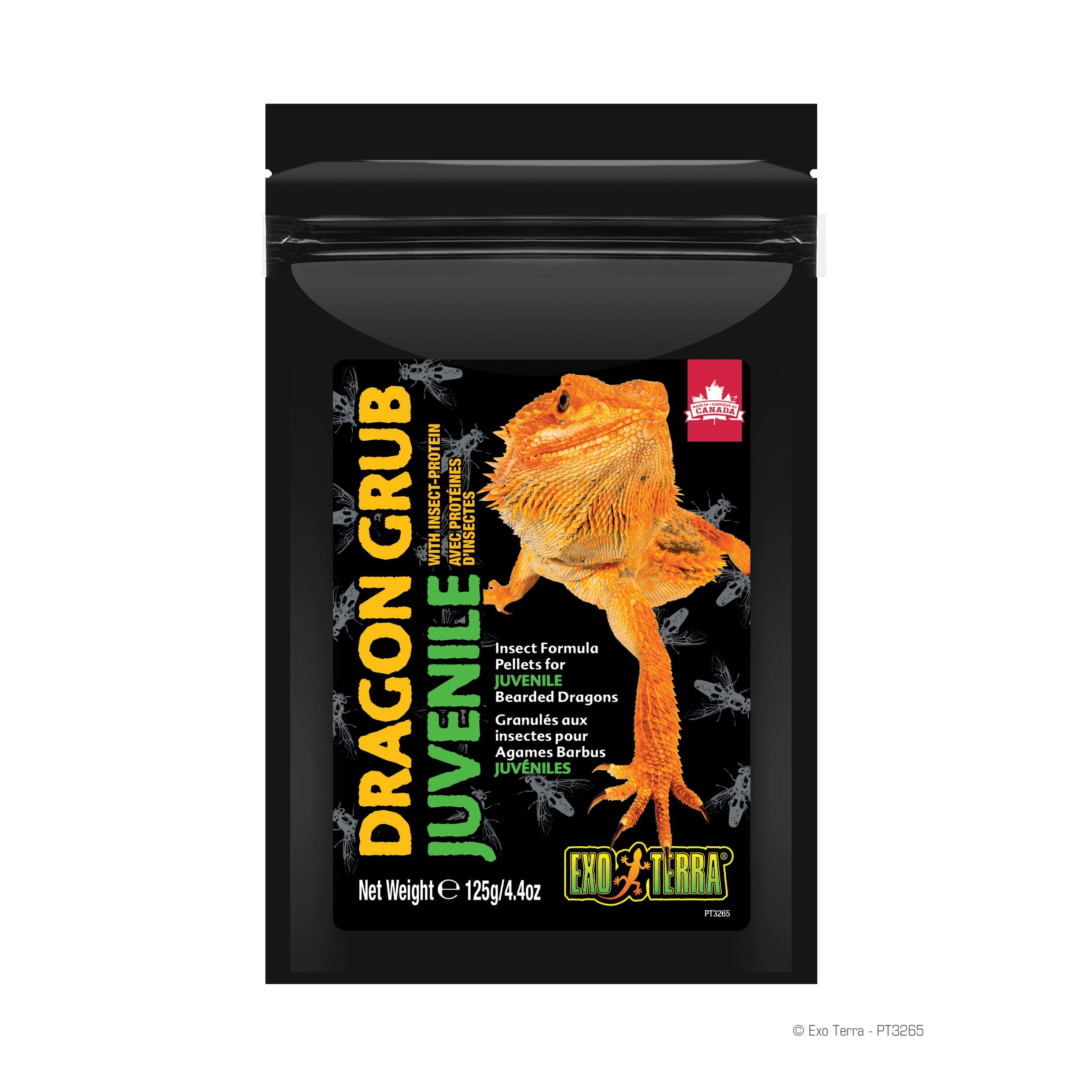 Exo Terra Juvenile Grub High-Protein Bearded Dragon Food 4.4 Ounce