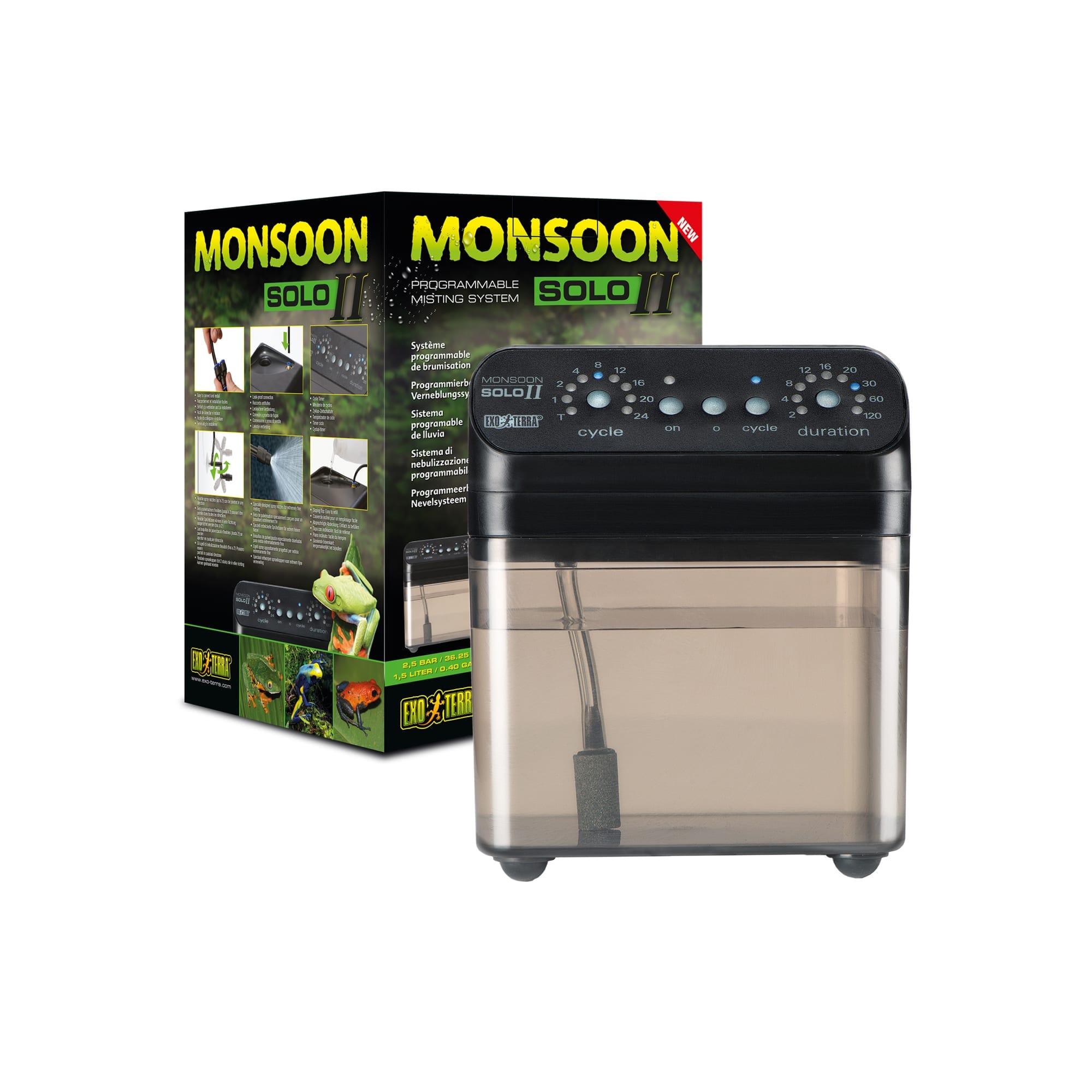 Exo Terra Monsoon Solo II Programmable Reptile Terrarium Misting System