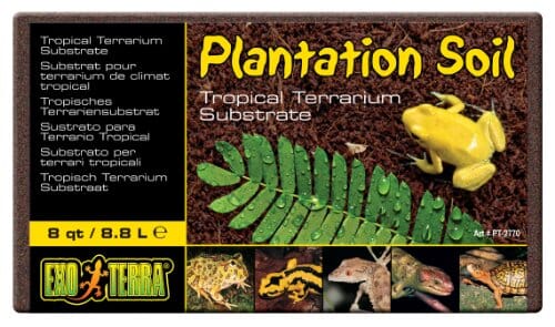 Exo Terra Plantation Soil Coconut Fiber Reptie and Amphibian Terrarium Substrate Brick 8 Quarts