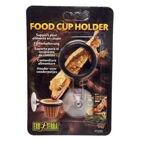 Exo Terra Reptile Food Cup Holder Accessory with Suction Cups Default Title