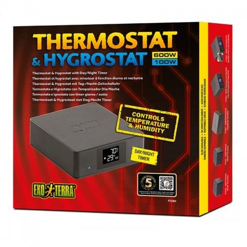 Exo Terra Thermostat and Hygrostat Temperature and Humidity Controller for Reptile Terrariums - 600 Watt Default Title