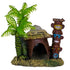 Exotic Environments Betta Hut with Palm Trees Resin Aquatics Decoration - Medium