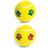 Ethical SPOT Paw Print Mint-Flavored Felt Tennis Ball Fetch Dog Toys - 2 Pack
