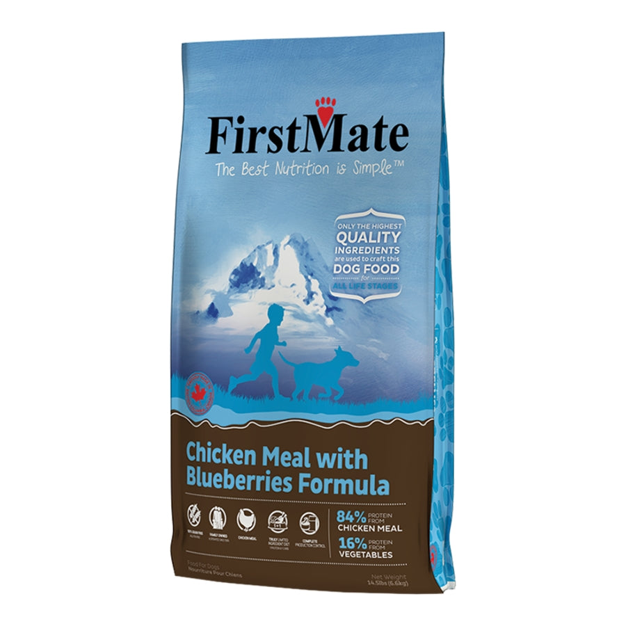 FirstMate Limited Ingredient Diet Grain-Free Chicken Blueberry Dry Dog Food - 14.5 Lbs