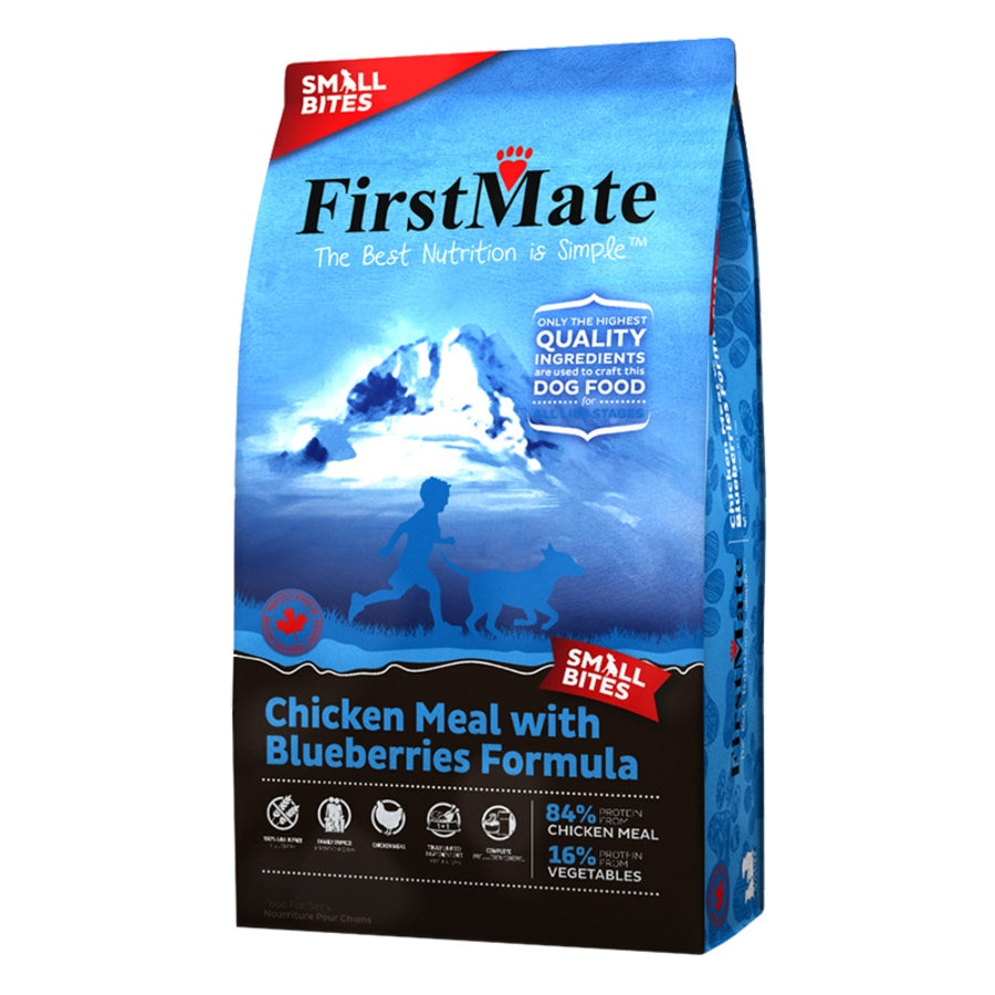 FirstMate Limited Ingredient Diet Grain-Free Small Bites Chicken and Blueberry Formula Dry Dog Food