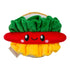 Territory Hotdog Hide-and-Treat Squeak and Crinkle Plush Dog Toy - 8 Inches