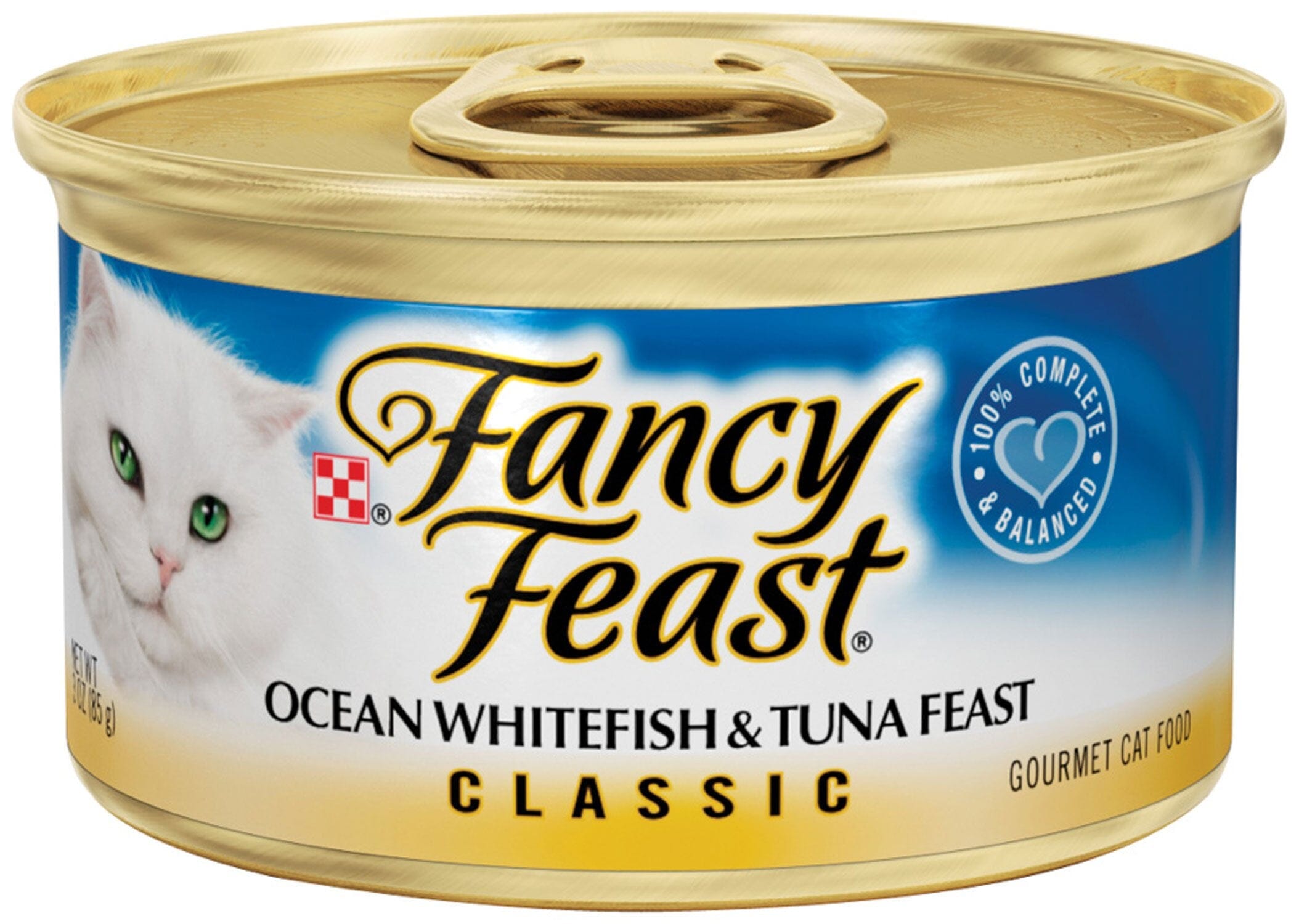 Fancy Feast Classic Ocean Whitefish and Tuna Canned Cat Food  