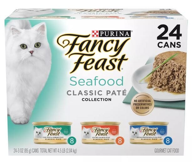 Fancy Feast Classic Seafood Feast Variety Pack Canned Cat Food  