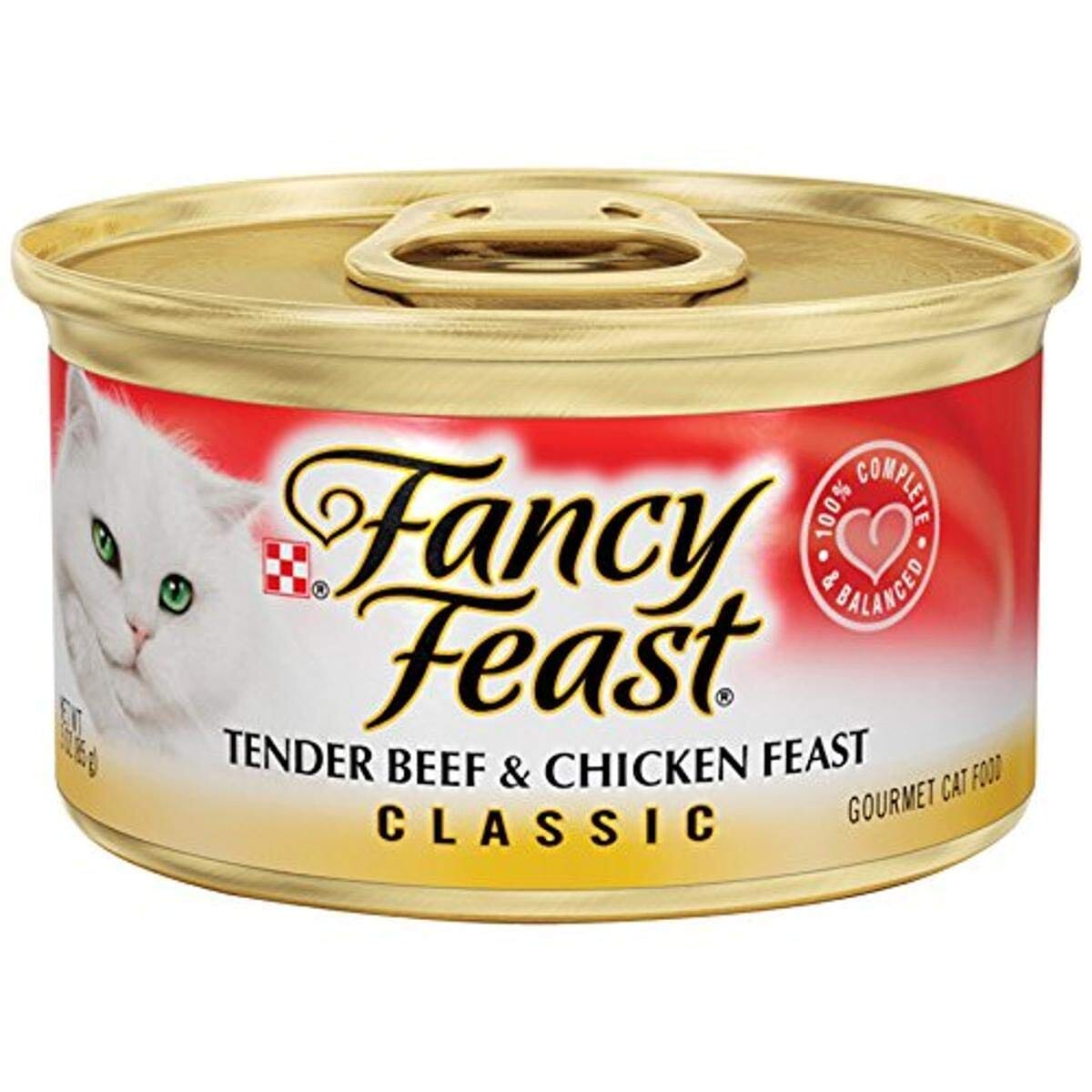 Fancy Feast Classic Tender Beef and Chicken Feast Canned Cat Food  