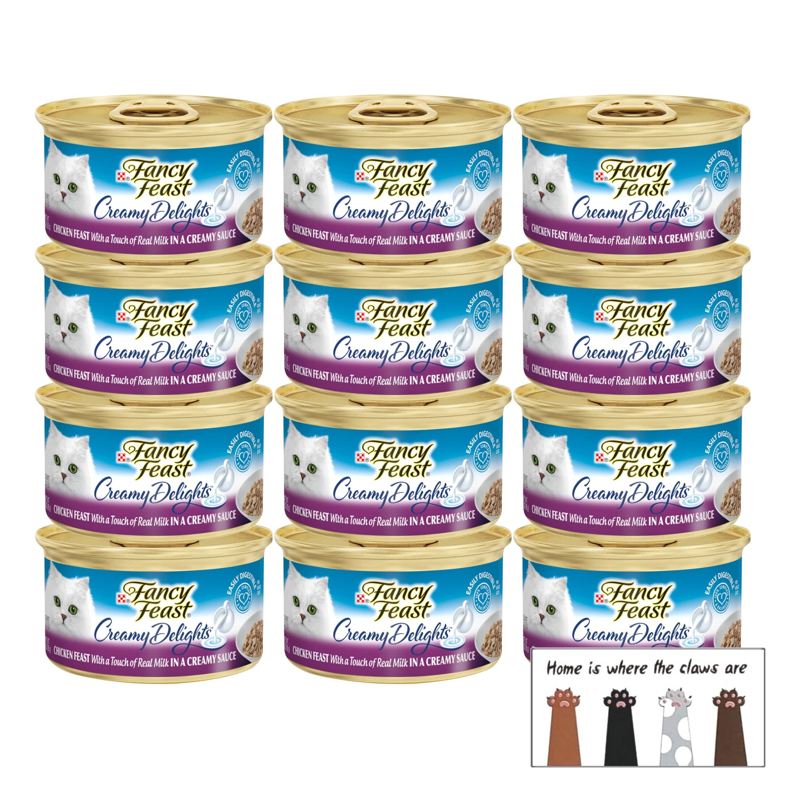 Fancy Feast Creamy Delights Chicken Feast Pate in a Creamy Sauce Canned Cat Food  