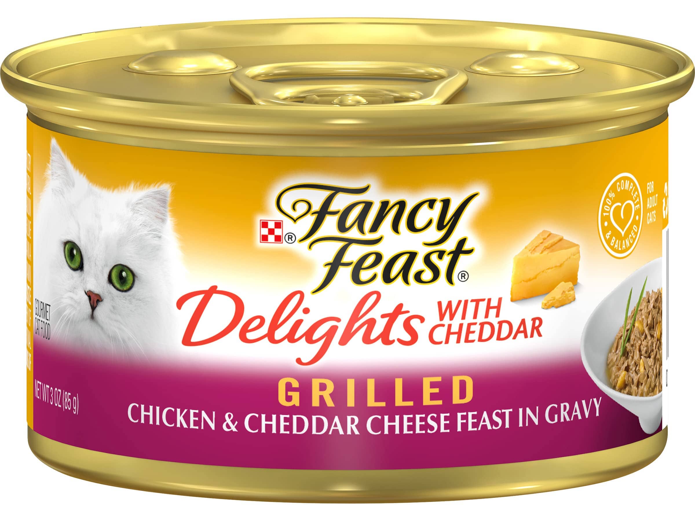 Fancy Feast Delights-Chicken and Cheese Canned Cat Food  