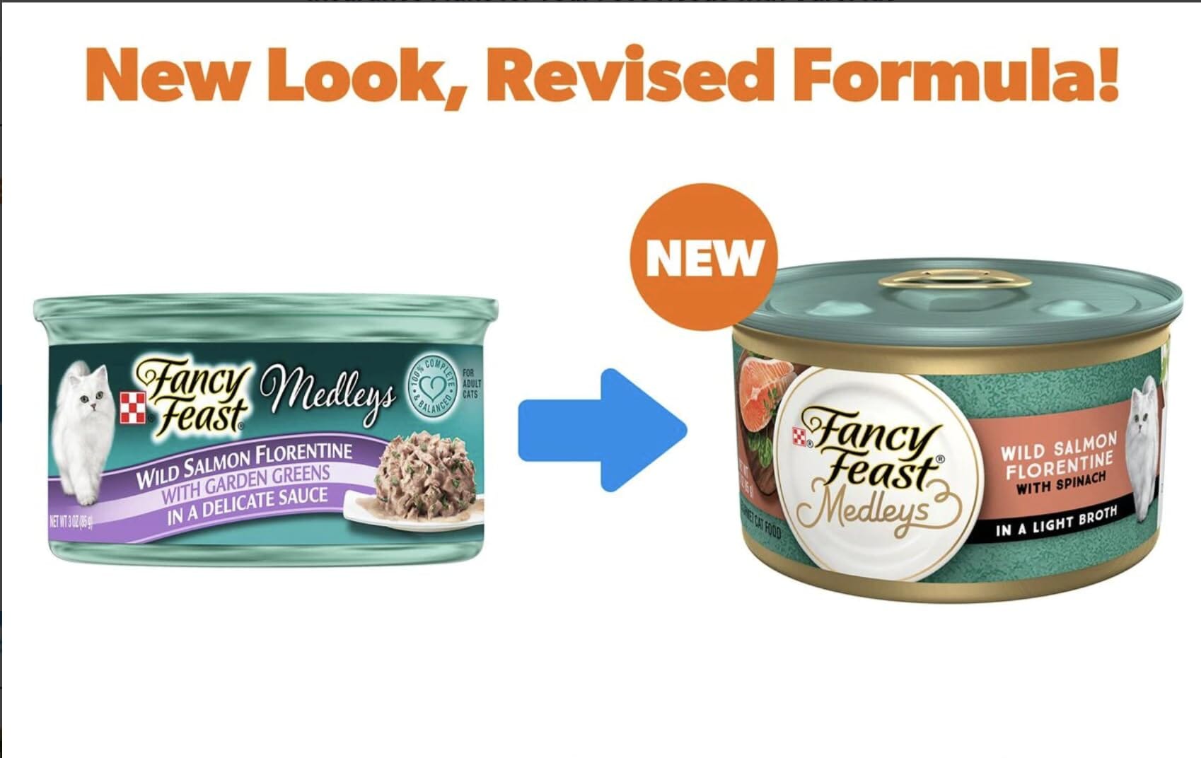 Fancy Feast Elegant Medleys Salmon Florentine Canned Cat Food  