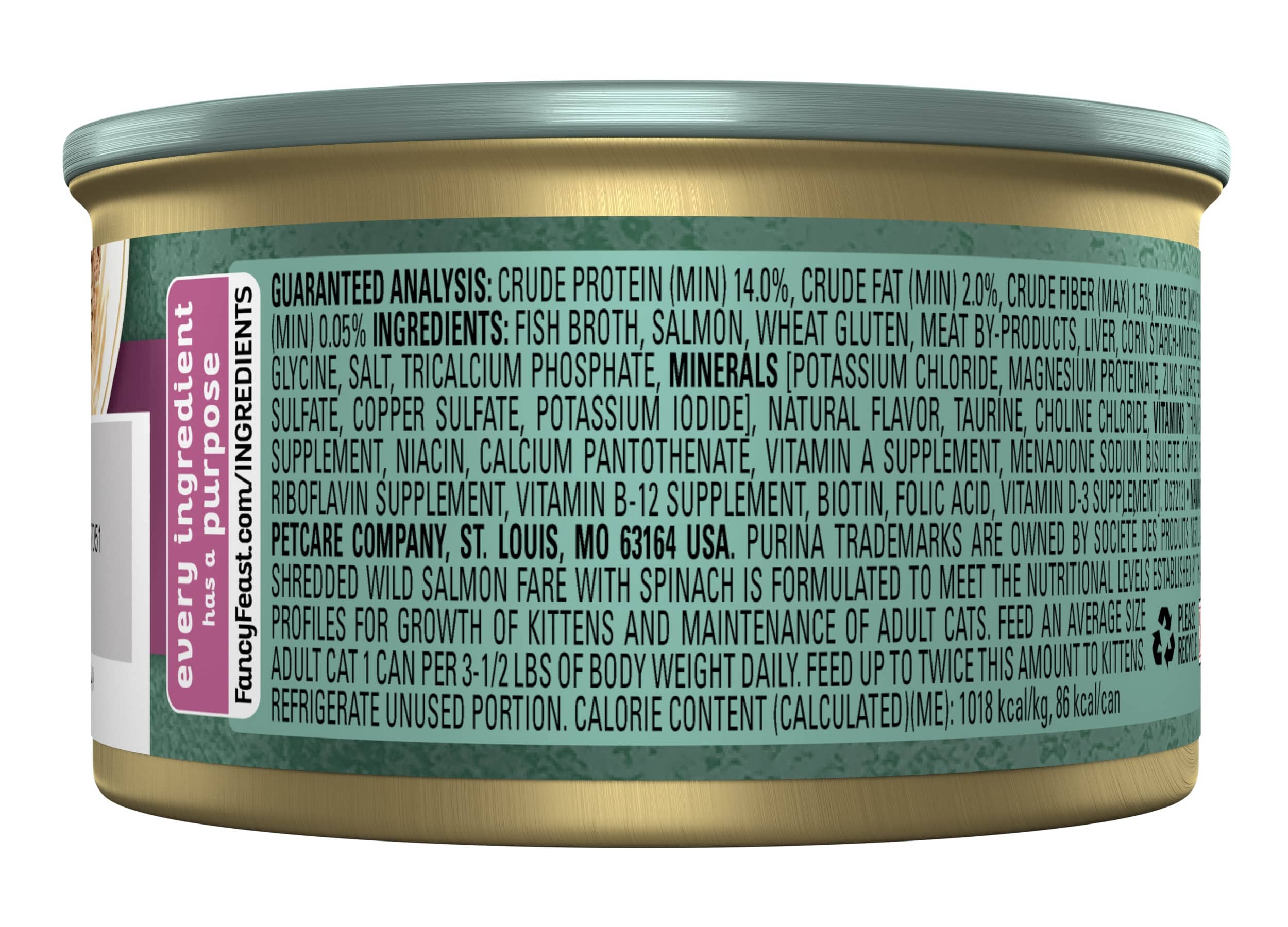 Fancy Feast Elegant Medleys Shredded Wild Salmon Canned Cat Food  