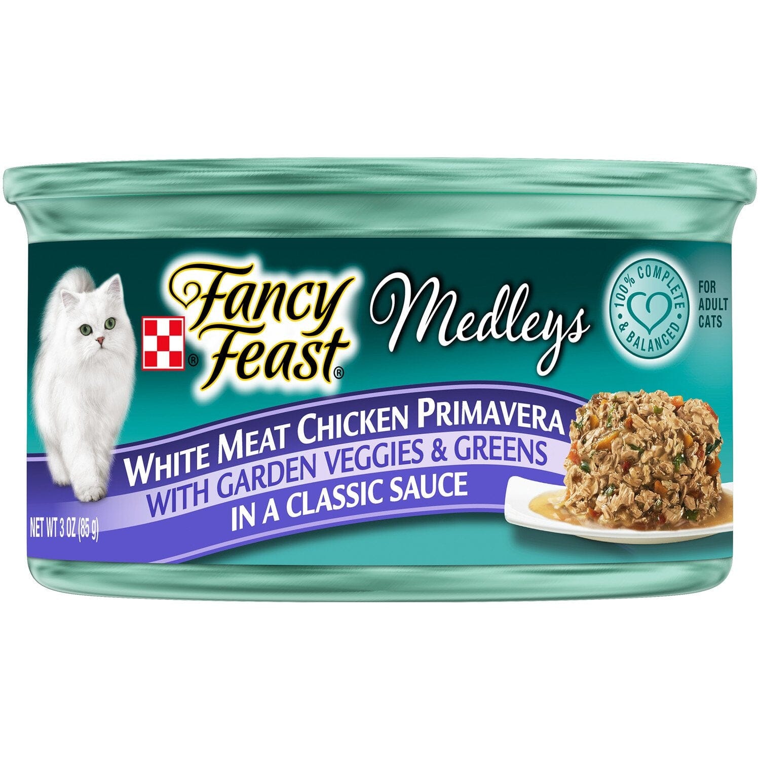 Fancy Feast Elegant Medleys White Meat Chicken Primavera Canned Cat Food  