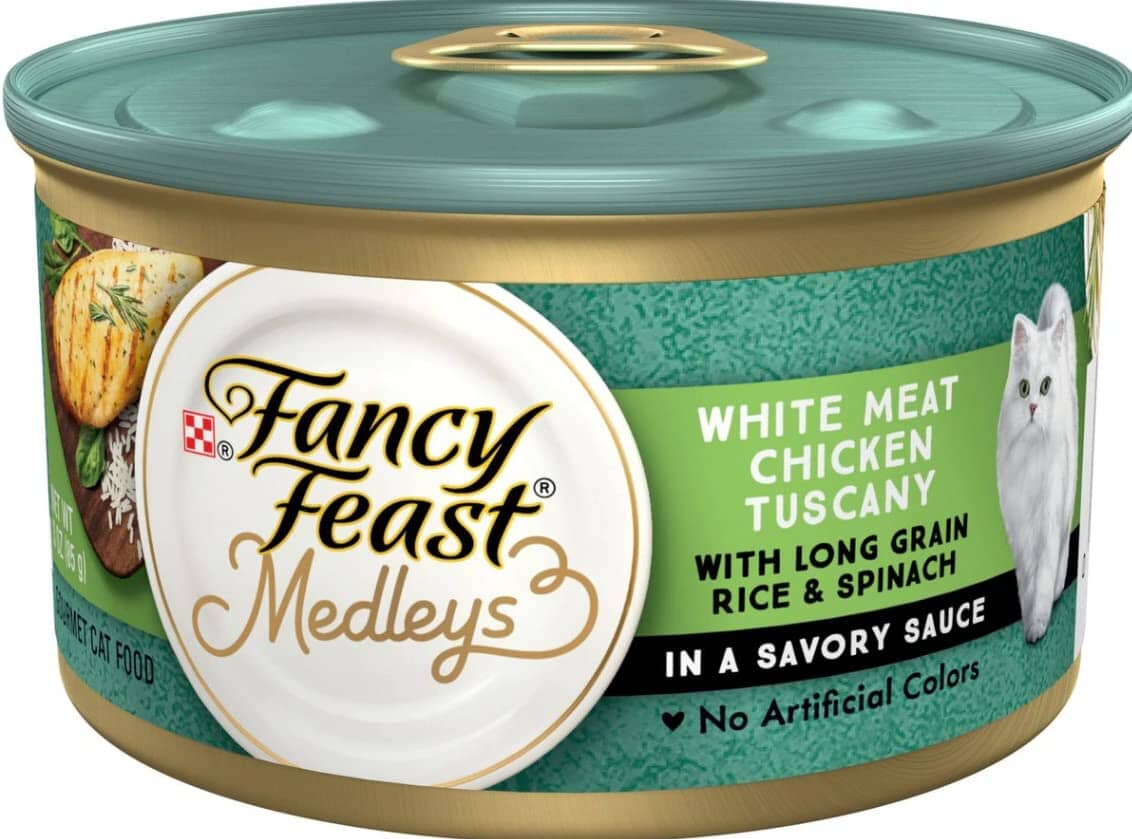 Fancy Feast Elegant Medleys White Meat Chicken Tuscany Canned Cat Food  