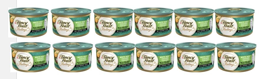 Fancy Feast Elegant Medleys White Meat Chicken Tuscany Canned Cat Food  