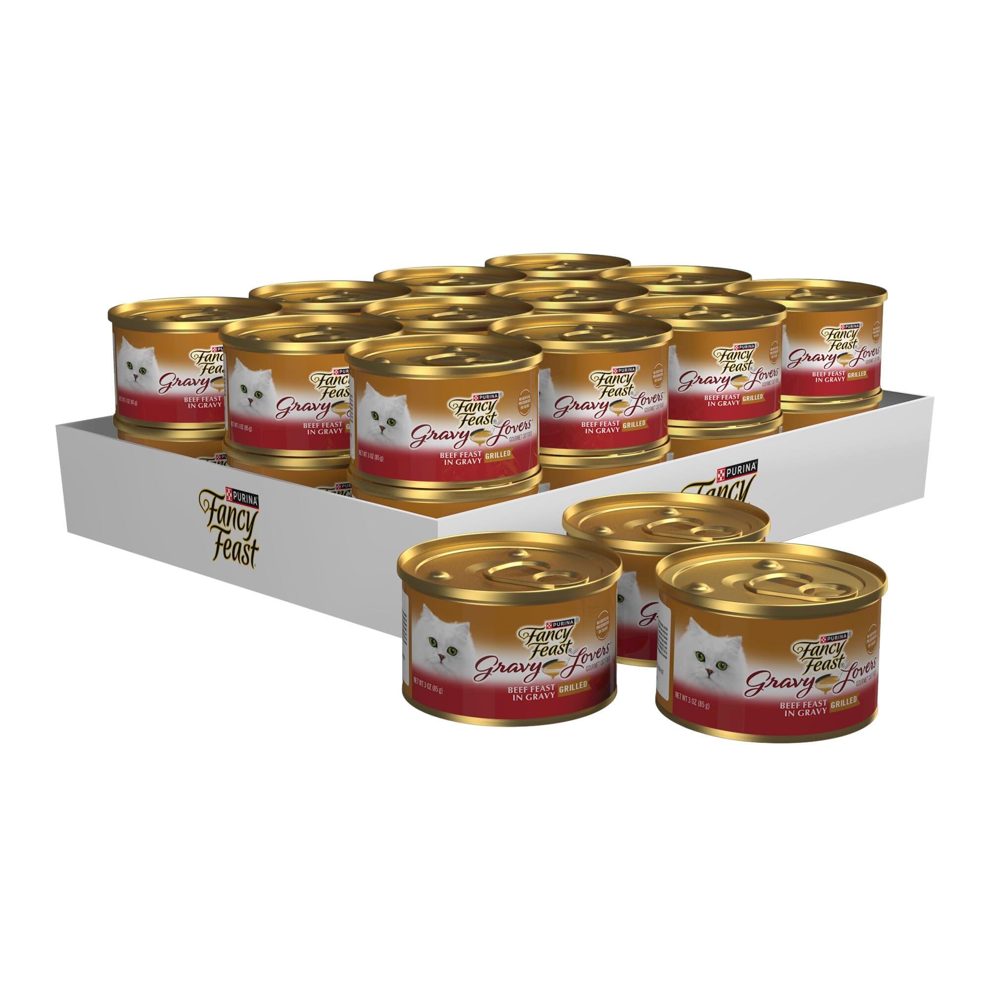 Fancy Feast Gravy Lovers Beef Feast in Roasted Beef Flavor Gravy Canned Cat Food  