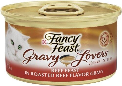 Fancy Feast Gravy Lovers Beef Feast in Roasted Beef Flavor Gravy Canned Cat Food  