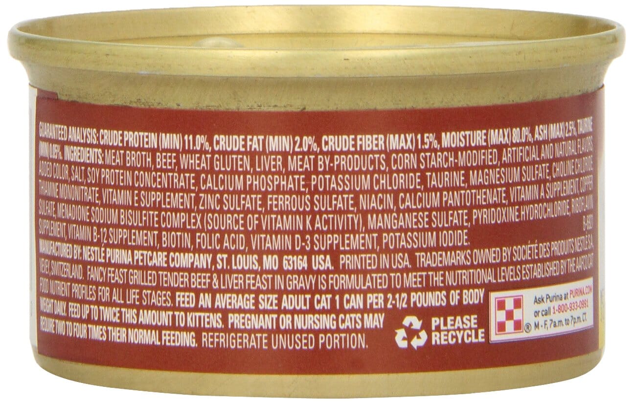 Fancy Feast Grilled Beef and Liver Canned Cat Food  