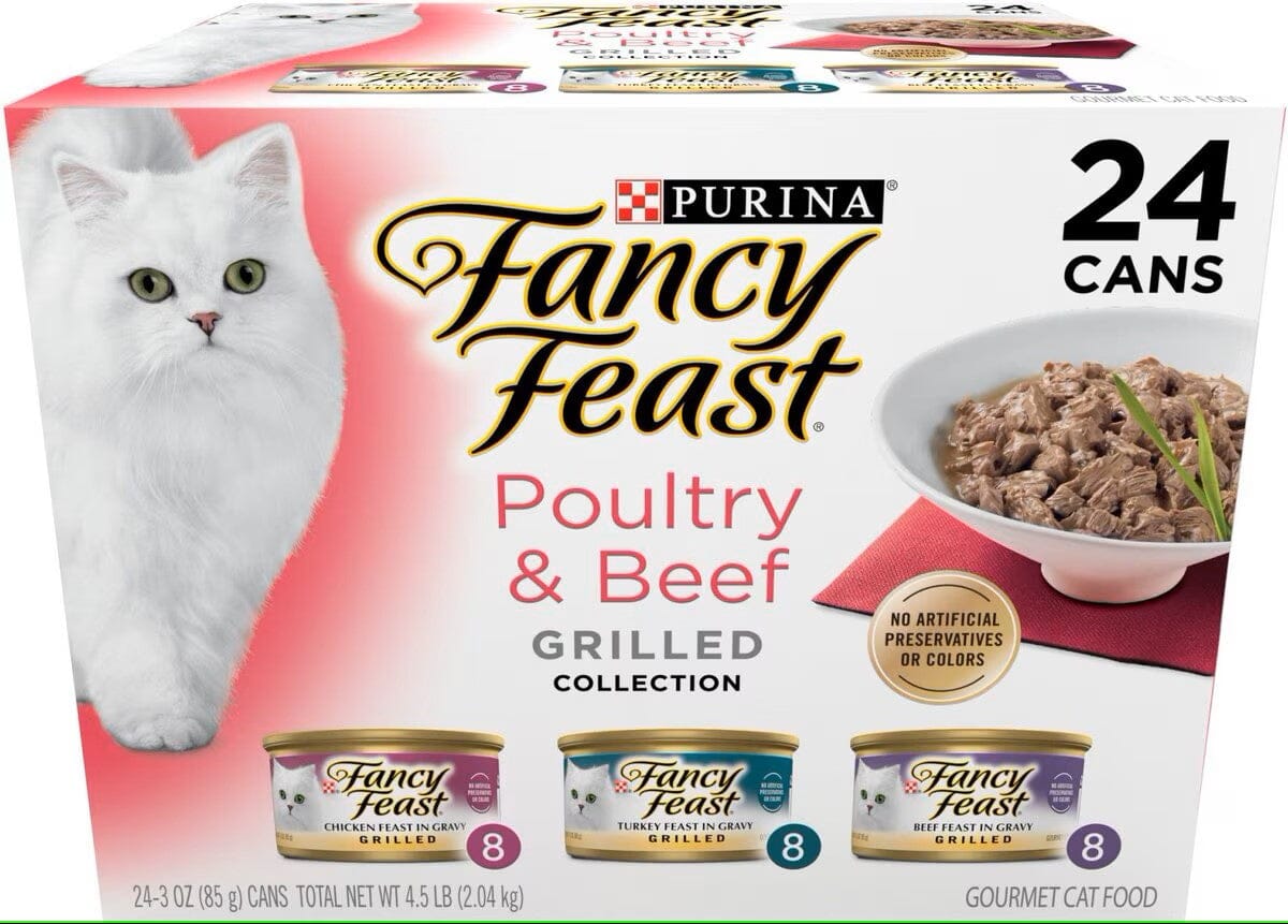 Fancy Feast Grilled Poultry and Beef Feast Variety Canned Cat Food  