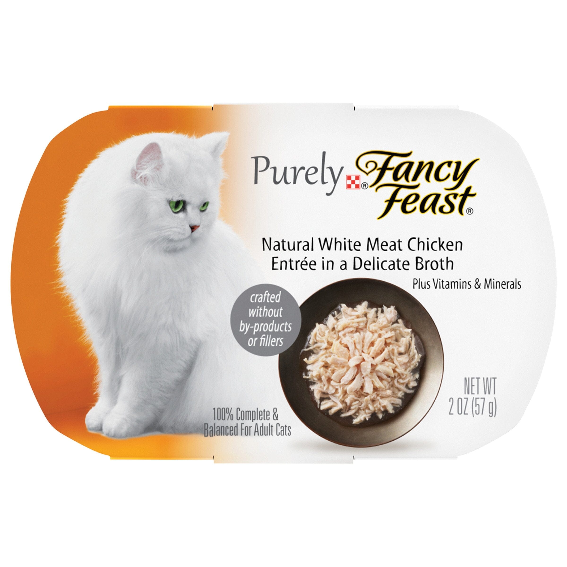 Fancy Feast Purely Natural  White Meat Chicken Entree Cat Food Tray  