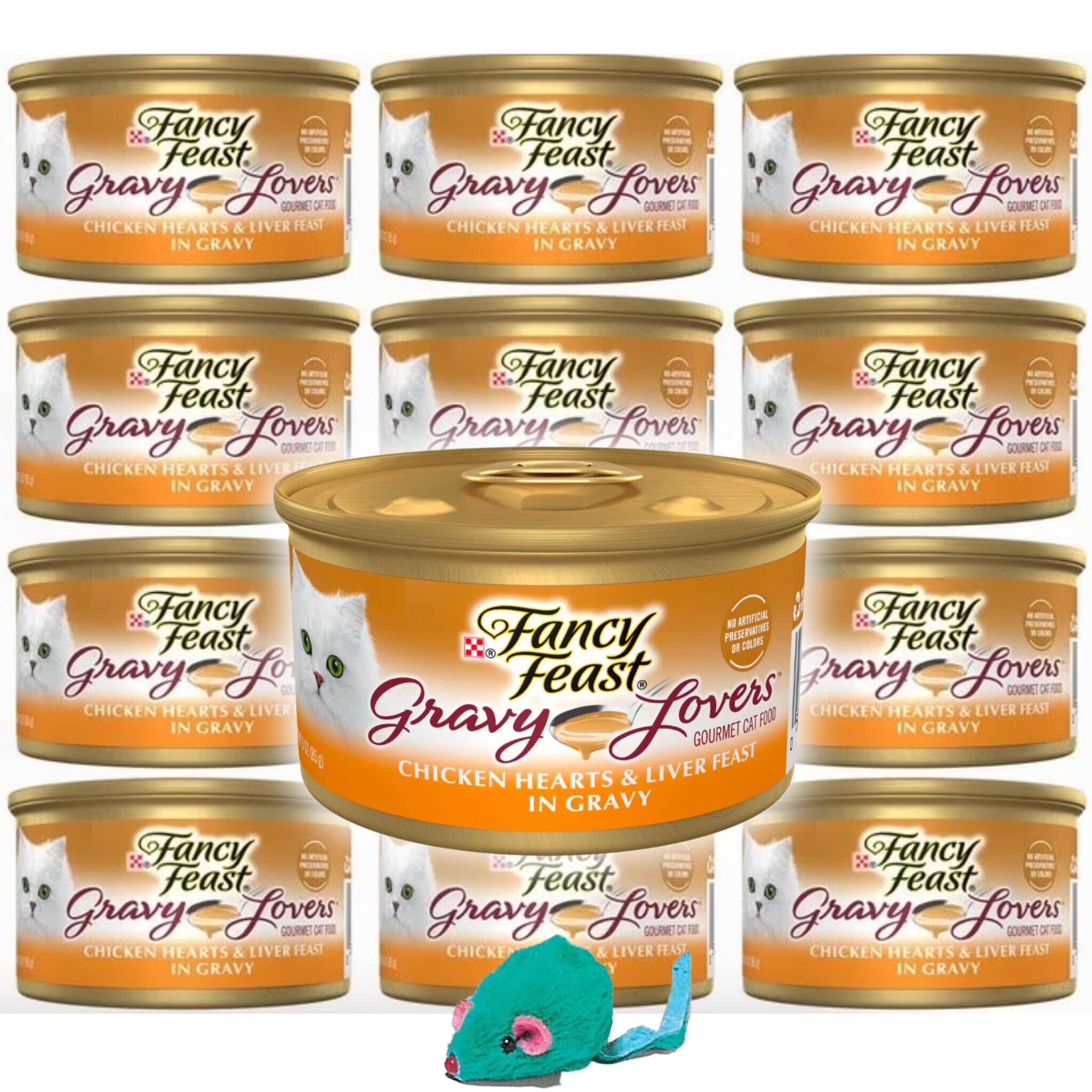 Fancy Feast Sliced Chicken Hearts and Liver Feast Canned Cat Food  