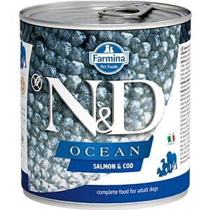 Farmina N&D Ocean Salmon & Codfish Canned Dog Food - 10 oz - Case of 6