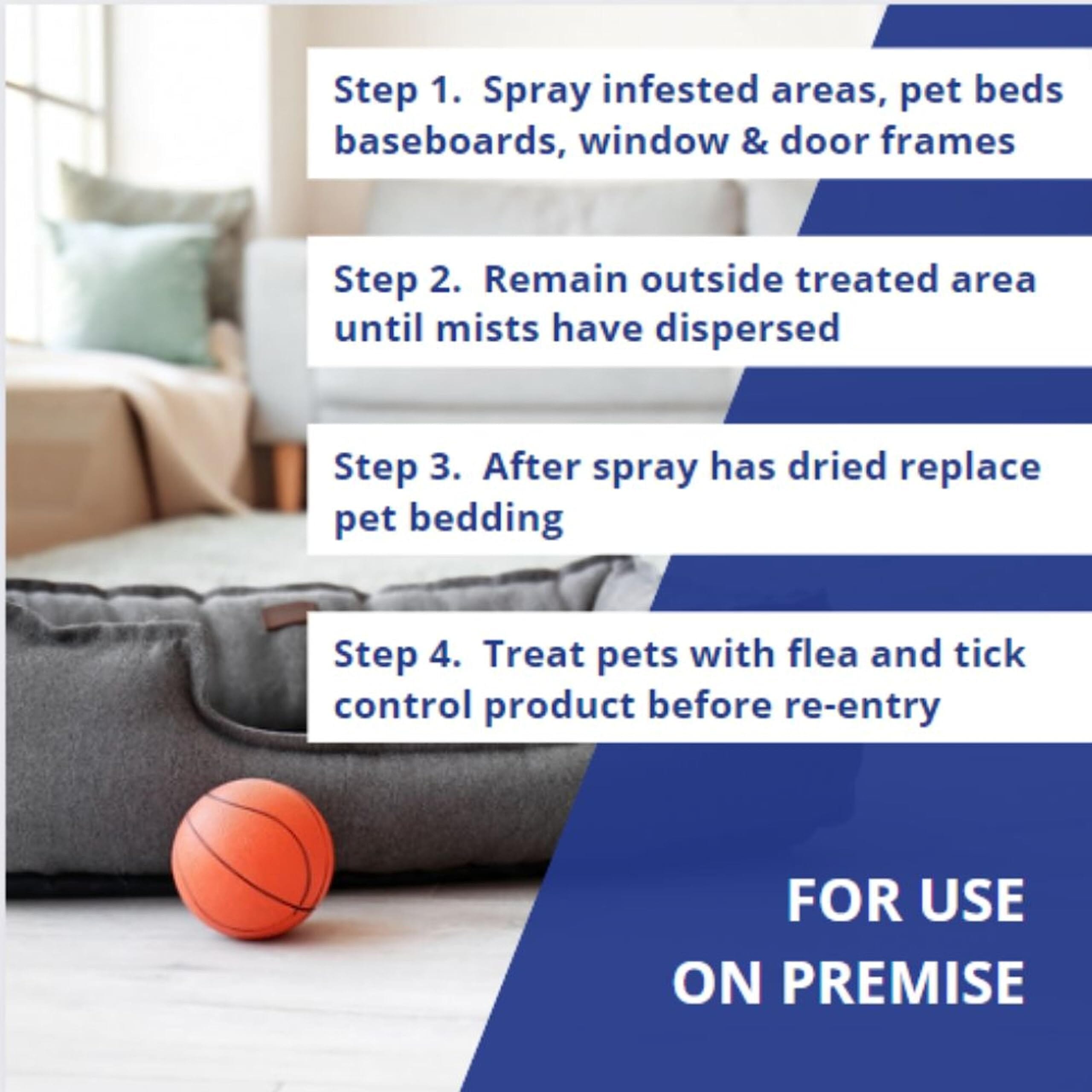 Farnam Flys-Off Insect Repellent Mist Pump Spray for Dogs and Cats - 6 Oz  