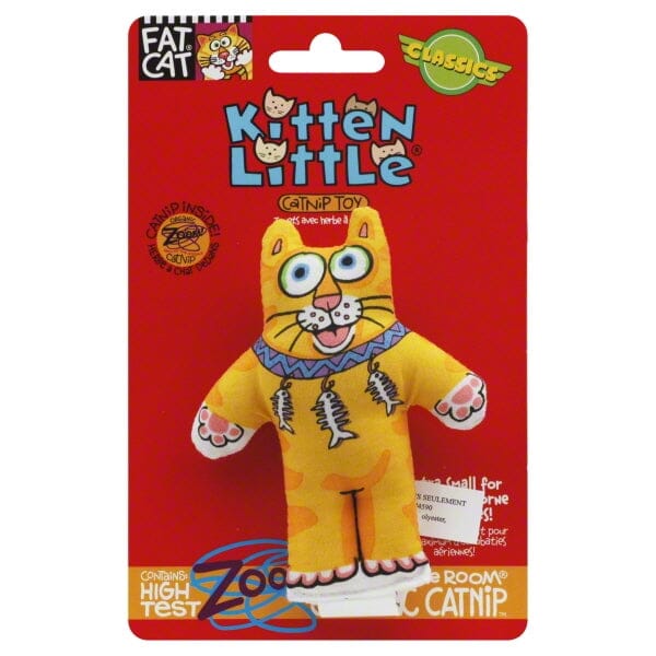 Fat Cat Petmate Classic Kitten Little Plush Catnip Cat Toy - Assorted Color Default Title
