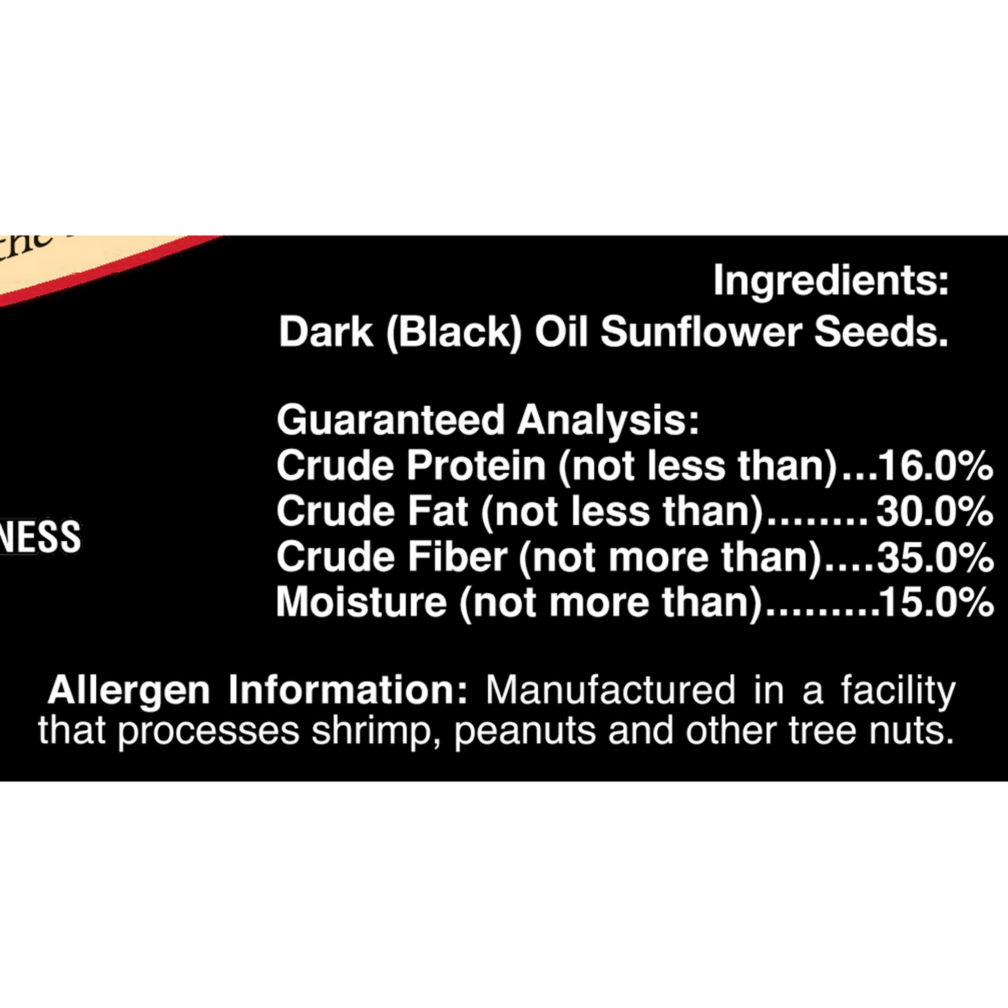 F.M. Brown's Song Blend Dark Sunflower Oil Wild Bird Food