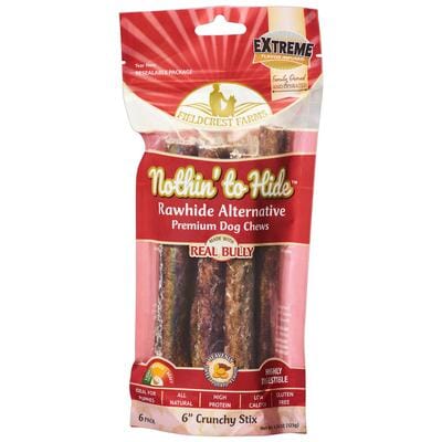 Fieldcrest Farms Nothin' To Hide Crunchy Stix Natural Dog Chews - Sweet Potato - 6In - 6Pk