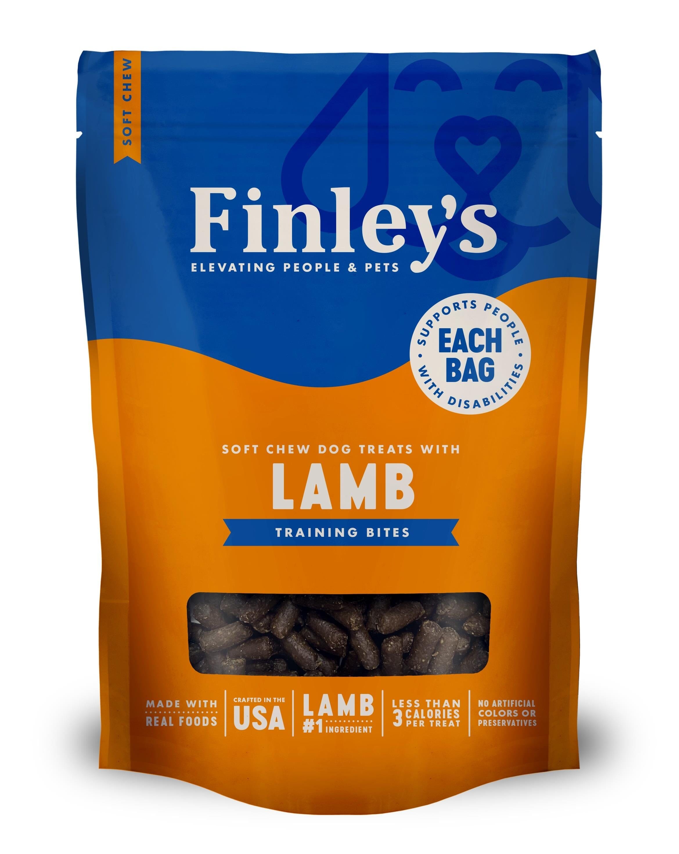 Finley's Trainer Bites Lamb Soft Chew Dog Training Treats - 6 Oz  