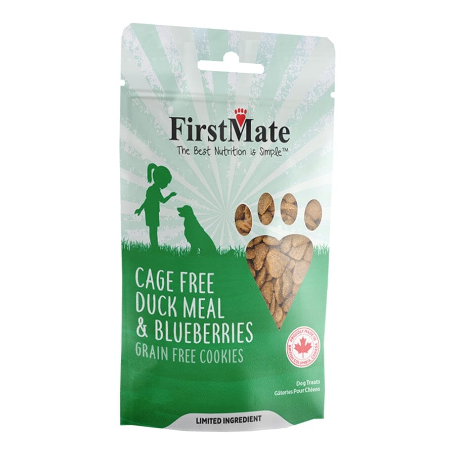 FirstMate Grain-Free Limited Ingredient Duck and Blueberry Flavored Dog Treats