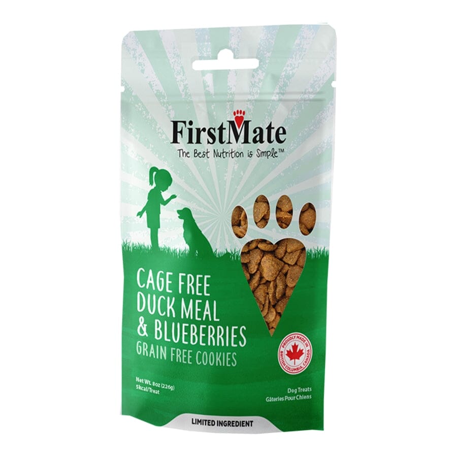 FirstMate Grain-Free Limited Ingredient Duck and Blueberry Flavored Dog Treats