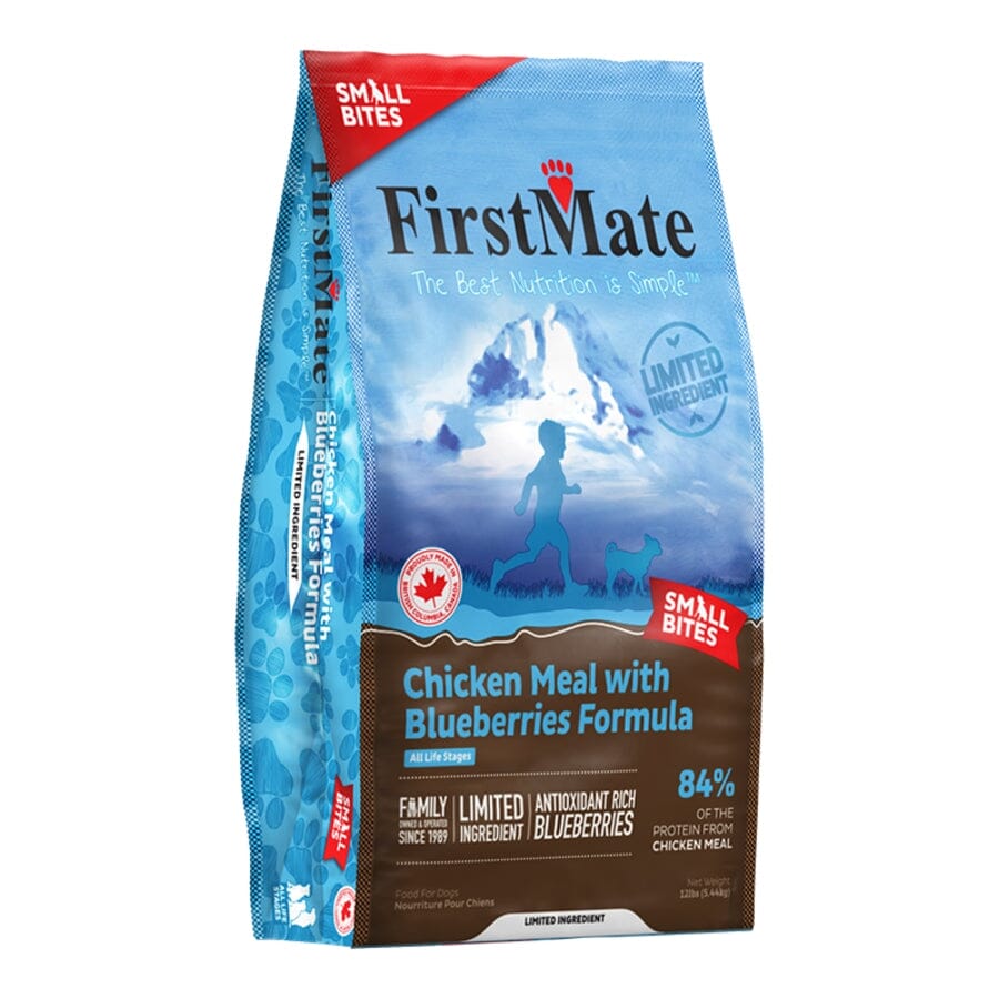 FirstMate Limited Ingredient Diet Grain-Free Small Bites Chicken and Blueberry Formula Dry Dog Food