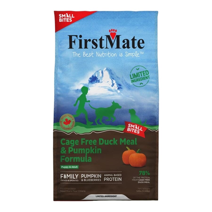 FirstMate Limited Ingredient Diet Grain-Free Small Bites Duck and Pumpkin Formula Dry Dog Food