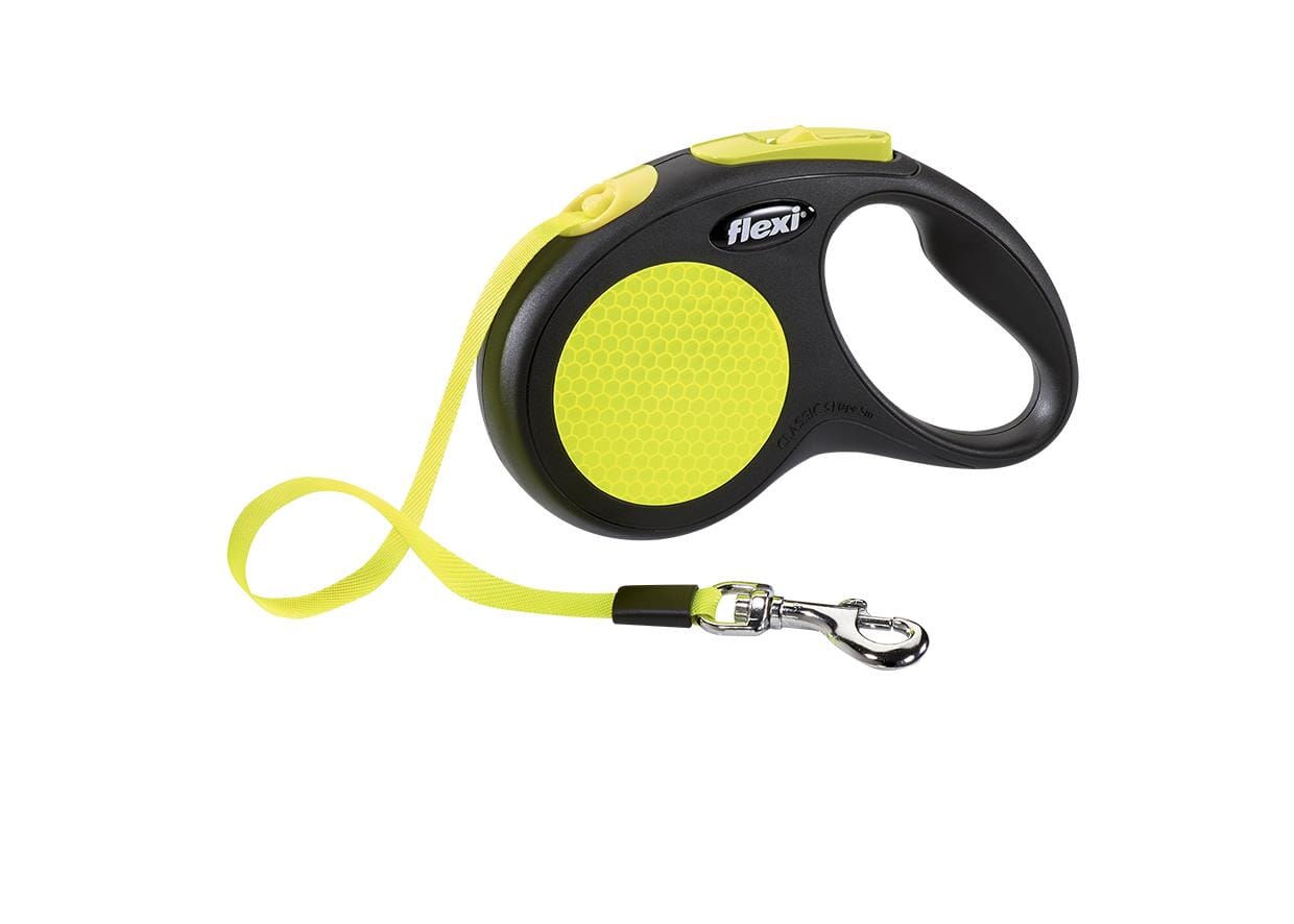 Flexi New Comfort Classic Retractable Dog Leash - Neon - Small - 10 Feet  