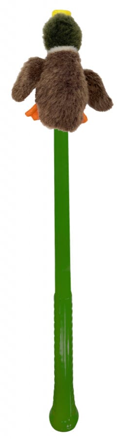 Flingerz Furry-Duck Fling and Fetch Launcher with Plush Squeaking Duck Dog Toy Default Title