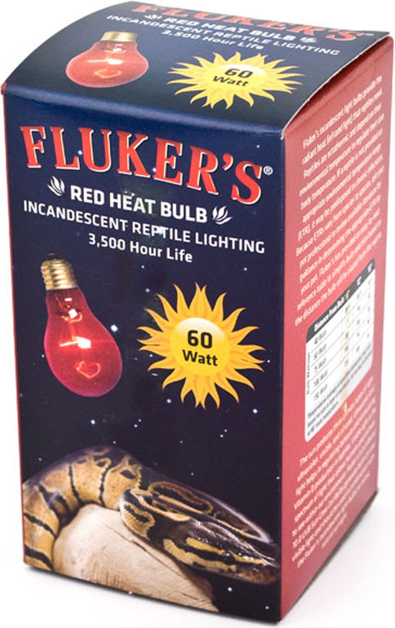 Fluker's Red Heat Bulb - 60 W