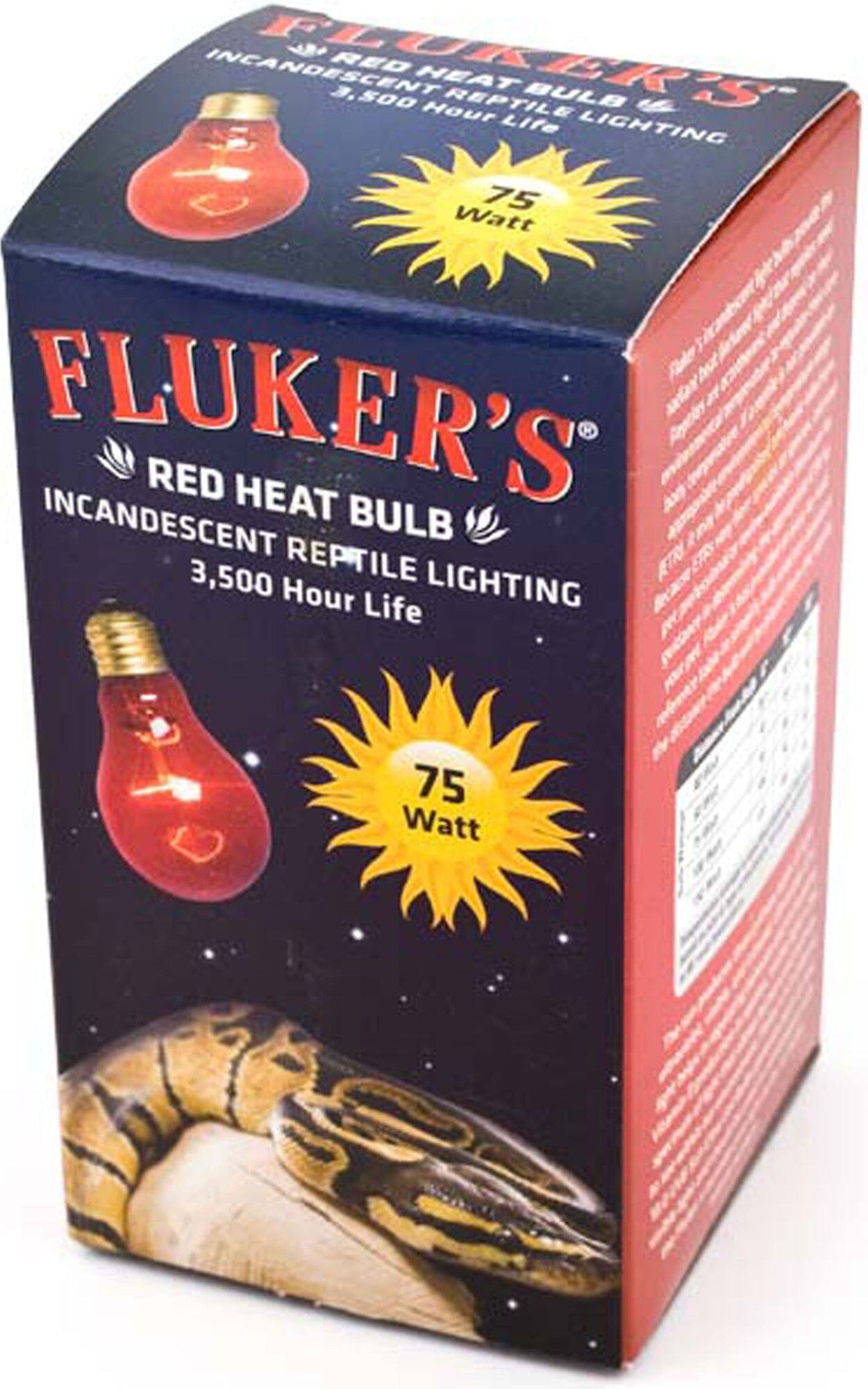 Fluker's Red Heat Bulb - 75 W