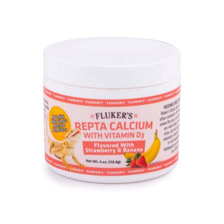 Fluker's ReptaCalcium with Vitamin D3 - Strawberry & Banana - 2 oz