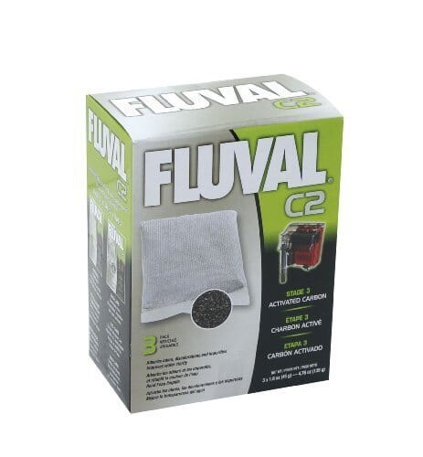 Fluval Activated Carbon Replacement Filter Media for C2 Aquarium Power Filter - 3 Pack Default Title