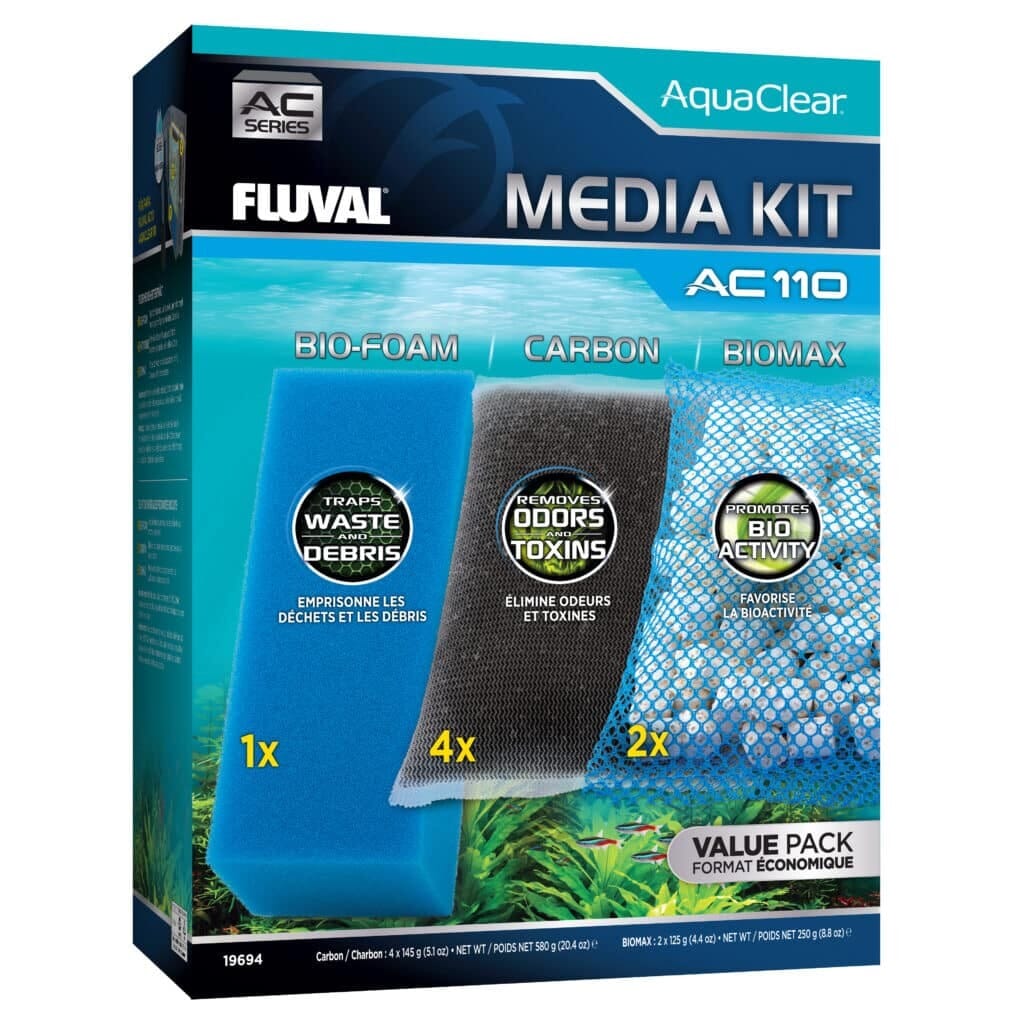 Fluval AquaClear Freshwater and Saltwater Media Maintenance Kit for AC110 Aquarium Power Filter Default Title