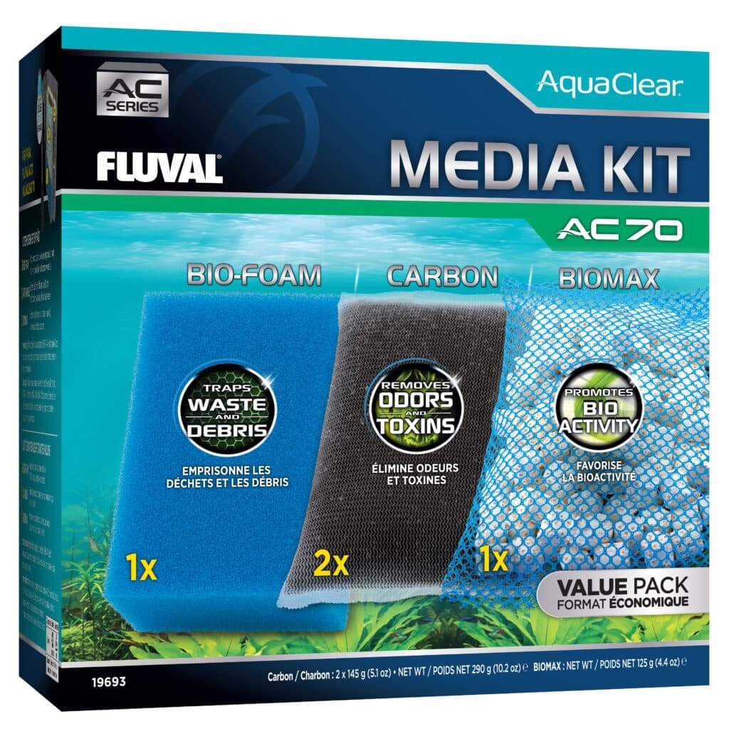 Fluval AquaClear Freshwater and Saltwater Media Maintenance Kit for AC70 Aquarium Power Filter Default Title