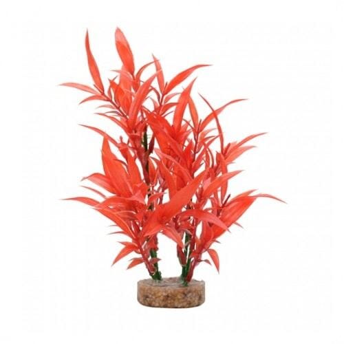 Fluval Aqualife Intense Red Hygrophilia Plastic Plant Aquarium Décor - 8 Inch Default Title