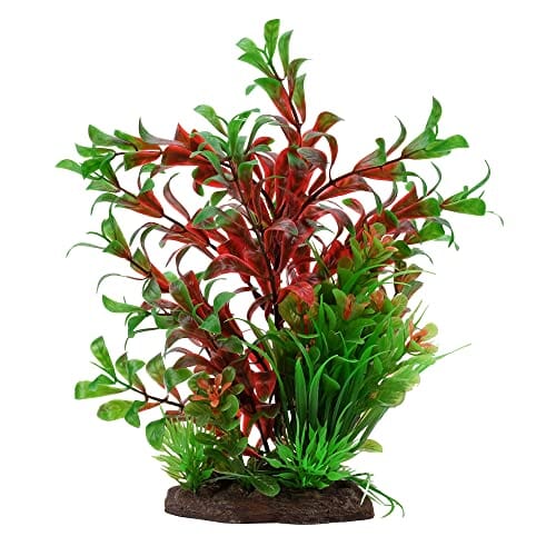 Fluval AquaLife Red Ludwigia and Dwarf Sagittarius Mix Plastic Plant Aquarium Décor - 8 Inch Default Title