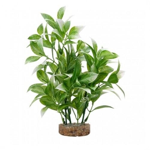 Fluval AquaLife White Tipped Ludwigia Plastic Plant Aquarium Décor Medium - 8 Inch